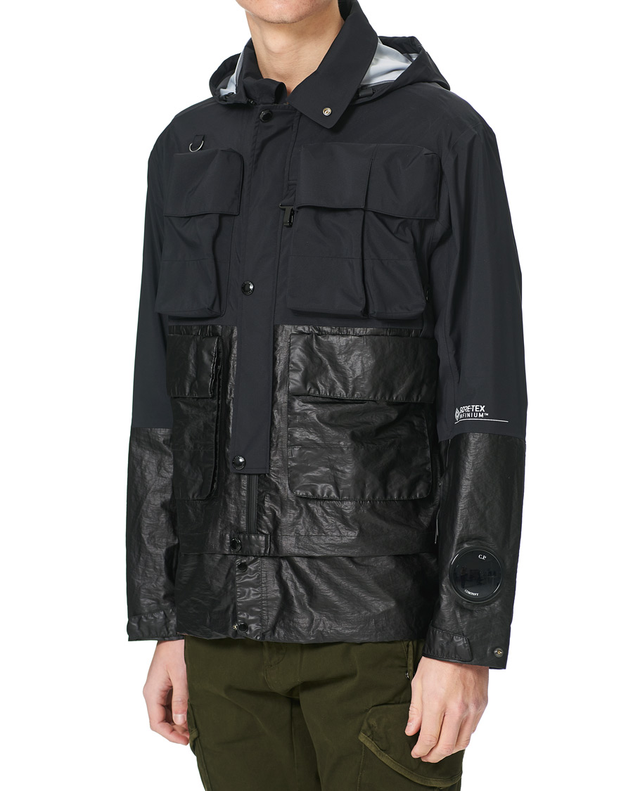 Men | Coats & Jackets | C.P. Company | GORE-TEX Infinum Waterproof Hooded Jacket Black