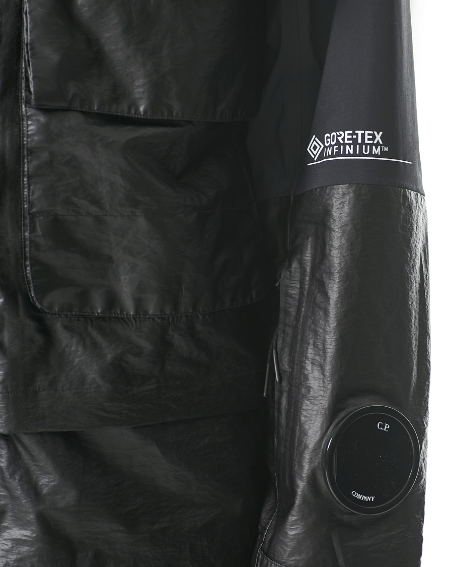 Men | Coats & Jackets | C.P. Company | GORE-TEX Infinum Waterproof Hooded Jacket Black