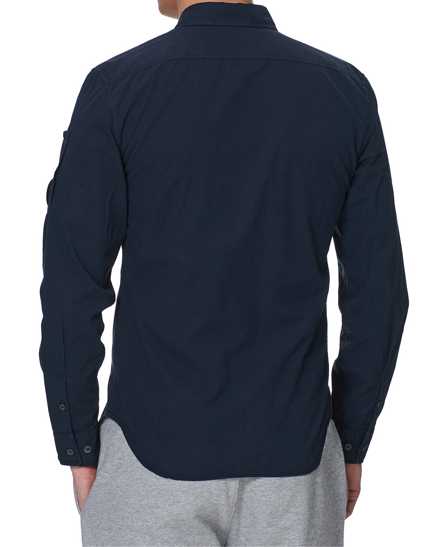 Men | Shirts | C.P. Company | Garment Dyed Gabardine Shirt Jacket Navy