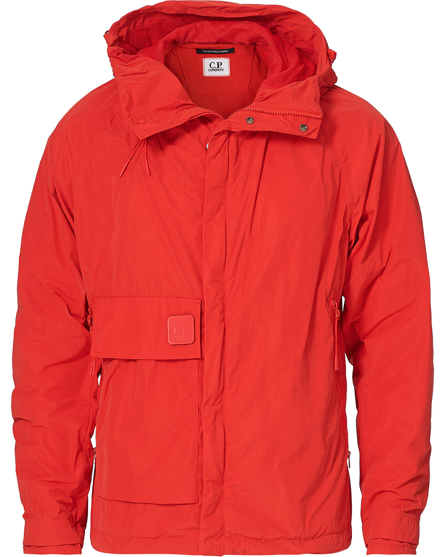 Men | Coats & Jackets | C.P. Company | Metropolis Memri Hooded Jacket Red