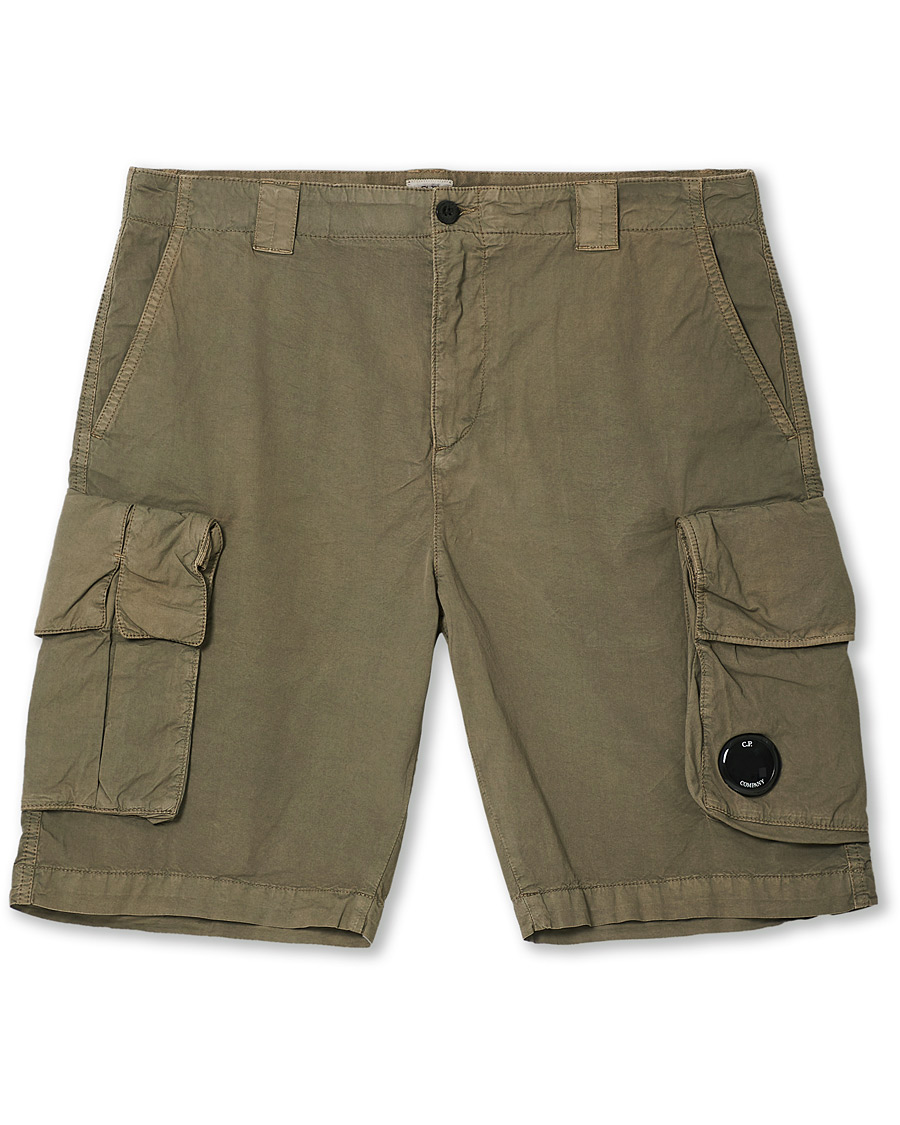 Men | Shorts | C.P. Company | Stretch Twill Cargo Shorts Olive