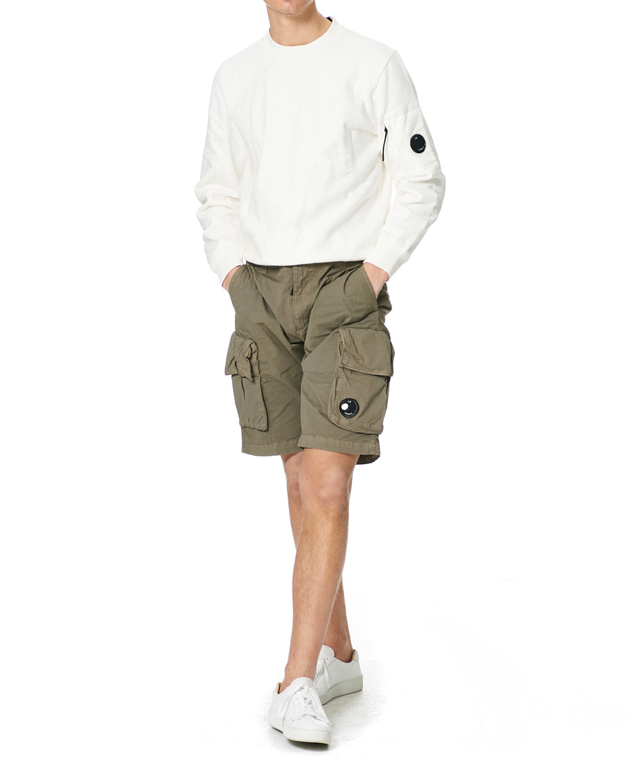 Men | Shorts | C.P. Company | Stretch Twill Cargo Shorts Olive