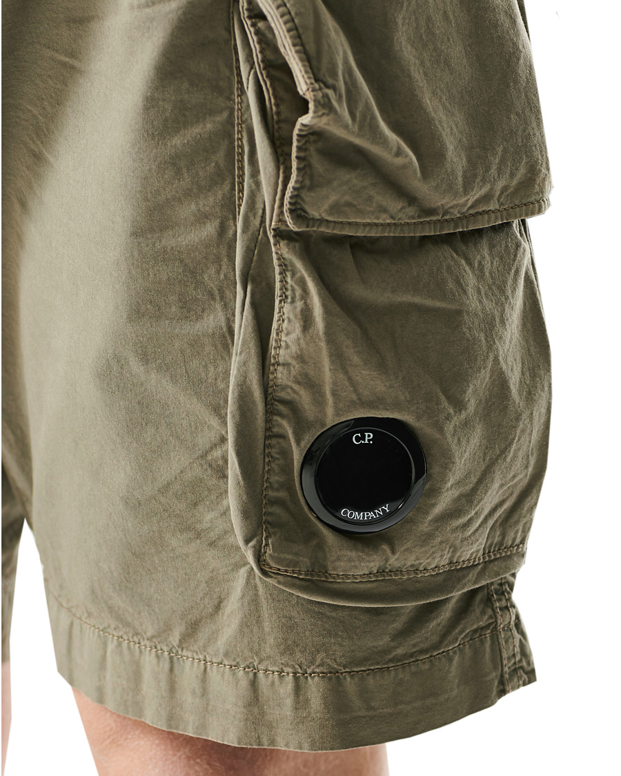 Men | Shorts | C.P. Company | Stretch Twill Cargo Shorts Olive