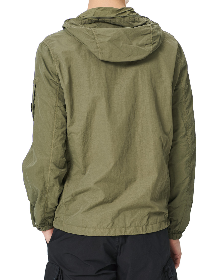 Men | Coats & Jackets | C.P. Company | Flatt Nylon Hooded Zip Jacket Olive