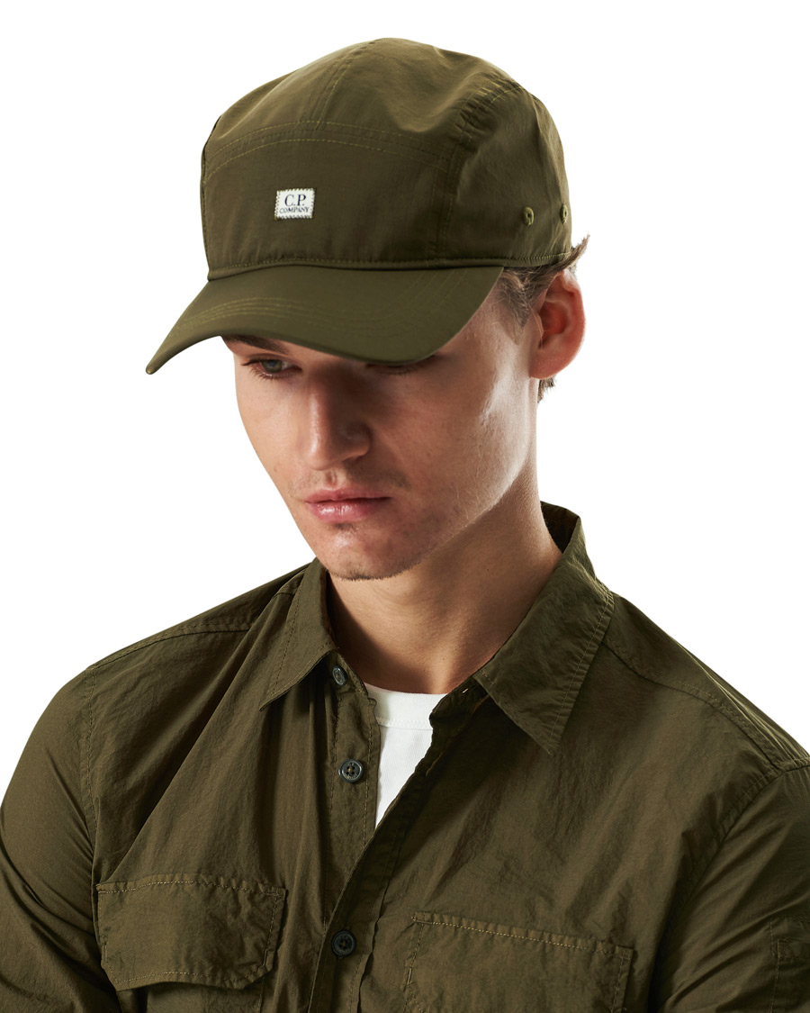 Men | C.P. Company Chrome Nylon Cap Olive | C.P. Company | Chrome Nylon Cap Olive