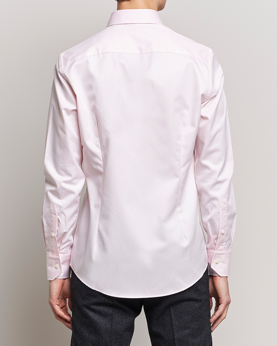 Men | Shirts | Stenströms | Slimline Cut Away Shirt Pink