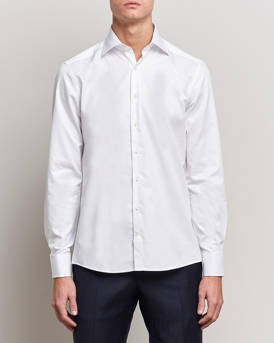 Men | Shirts | Stenströms | Slimline Double Cuff White