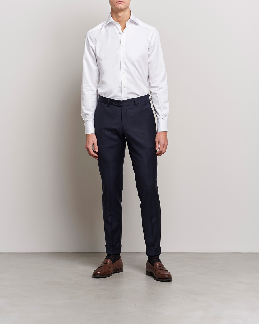 Men | Shirts | Stenströms | Slimline Double Cuff White