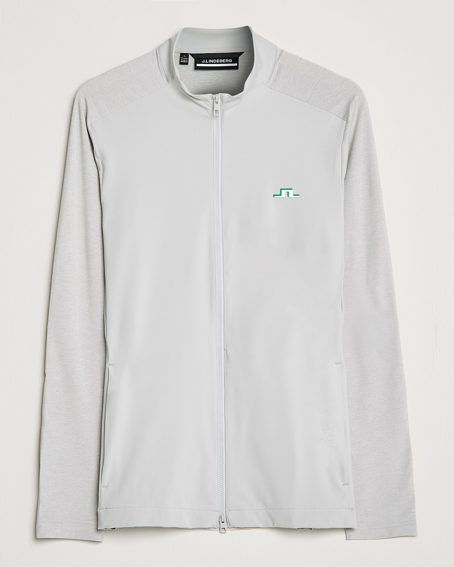 Men | Sweaters & Knitwear | J.Lindeberg | Erik Golf Mid Layer Jersey Half Zip Micro Chip