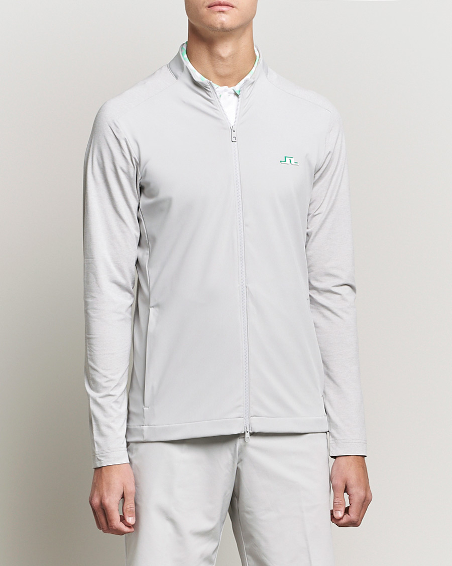 Men | Sweaters & Knitwear | J.Lindeberg | Erik Golf Mid Layer Jersey Half Zip Micro Chip