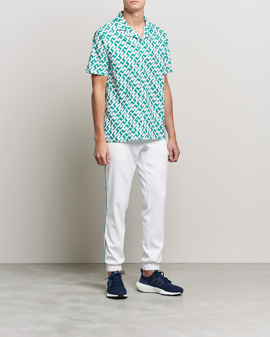 Men | Shirts | J.Lindeberg | Resort Regular Fit Golf Shirt Green Bridge Monogram