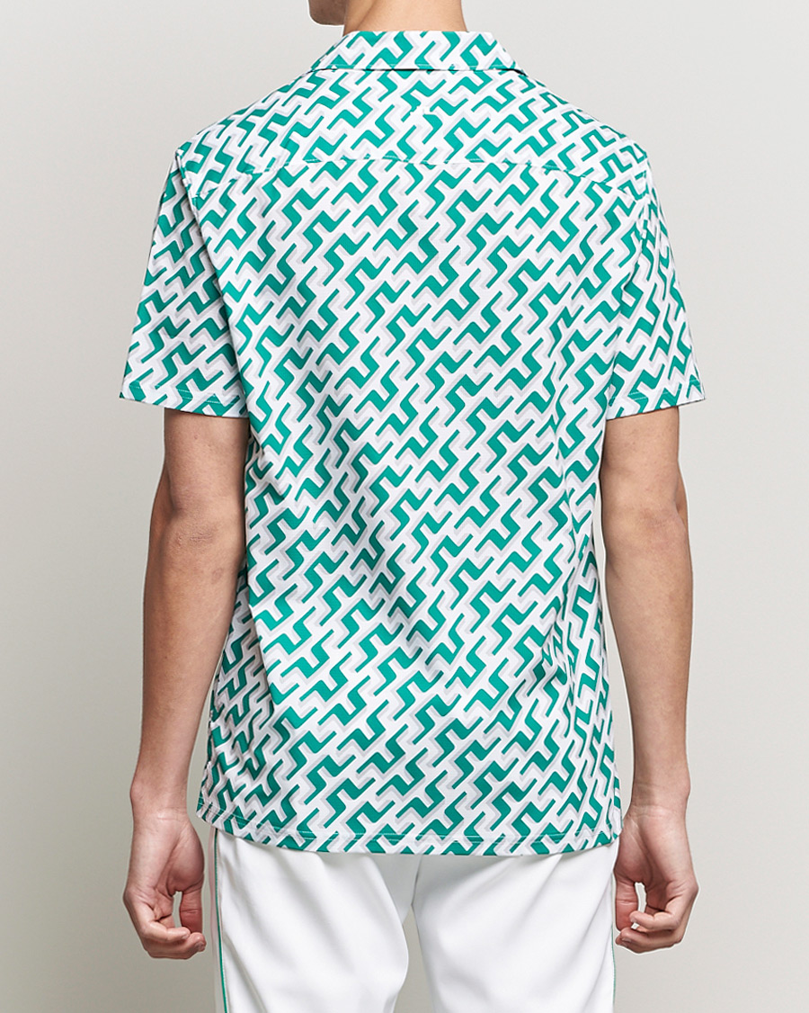 Men | Shirts | J.Lindeberg | Resort Regular Fit Golf Shirt Green Bridge Monogram