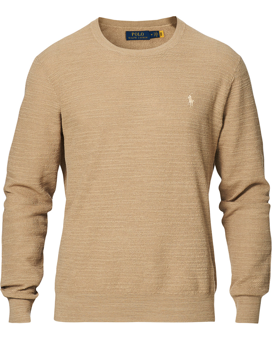 Men | Sweaters & Knitwear | Polo Ralph Lauren | Cotton/Linen Knitted Sweater Vintage Khaki