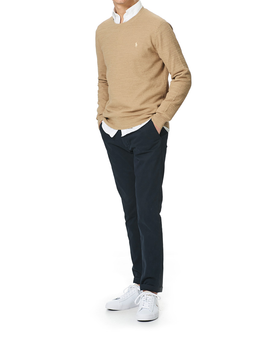 Men | Sweaters & Knitwear | Polo Ralph Lauren | Cotton/Linen Knitted Sweater Vintage Khaki