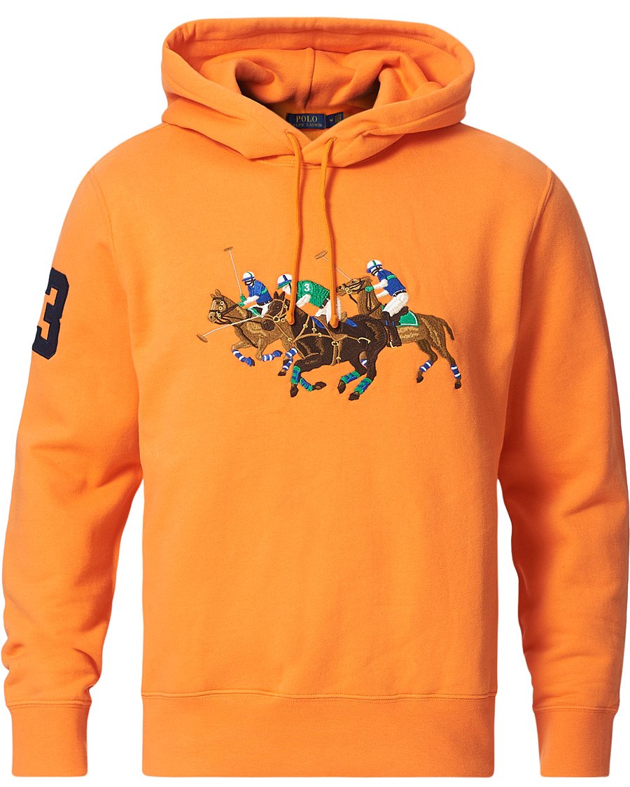 Men | Sweaters & Knitwear | Polo Ralph Lauren | Match Club Magic Fleece Hoodie May Orange