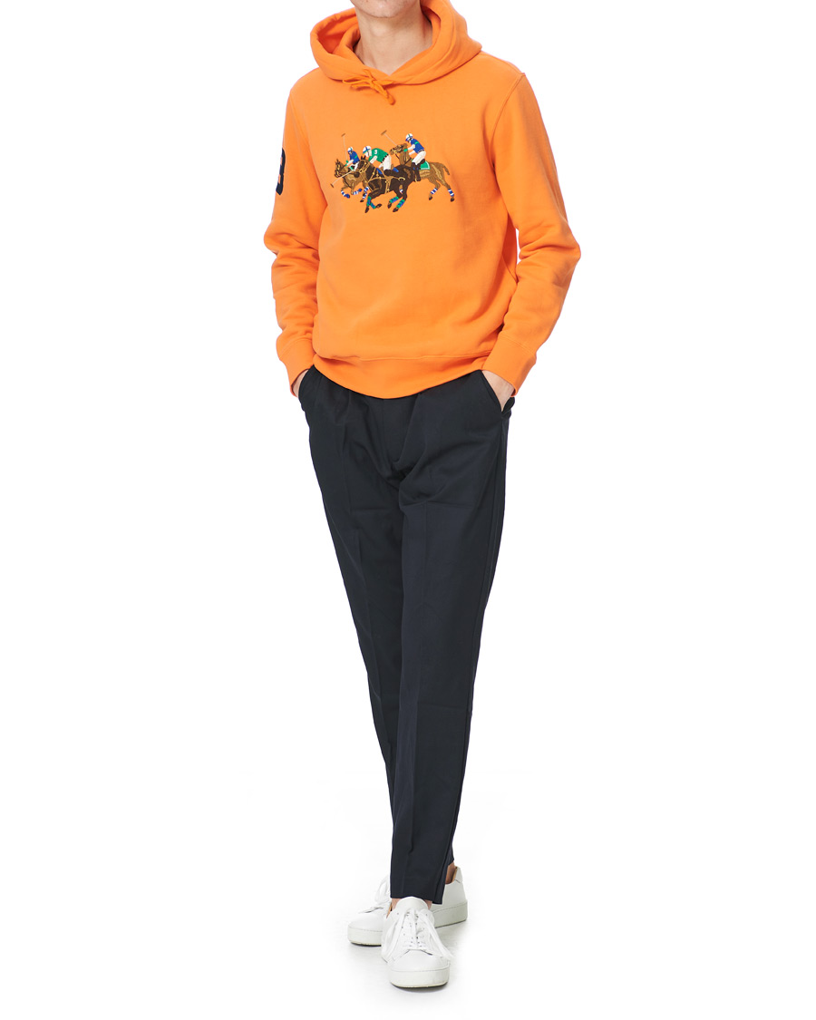 Men | Sweaters & Knitwear | Polo Ralph Lauren | Match Club Magic Fleece Hoodie May Orange