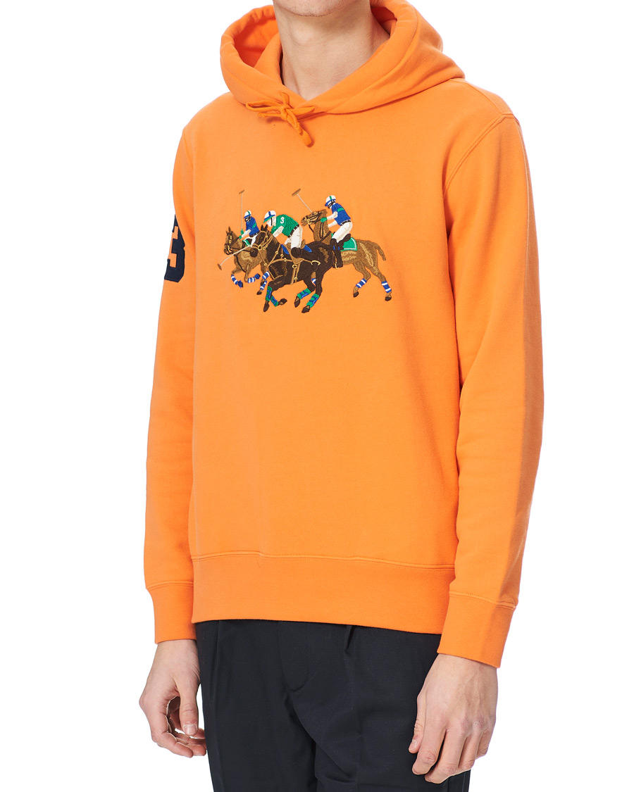 Men | Sweaters & Knitwear | Polo Ralph Lauren | Match Club Magic Fleece Hoodie May Orange