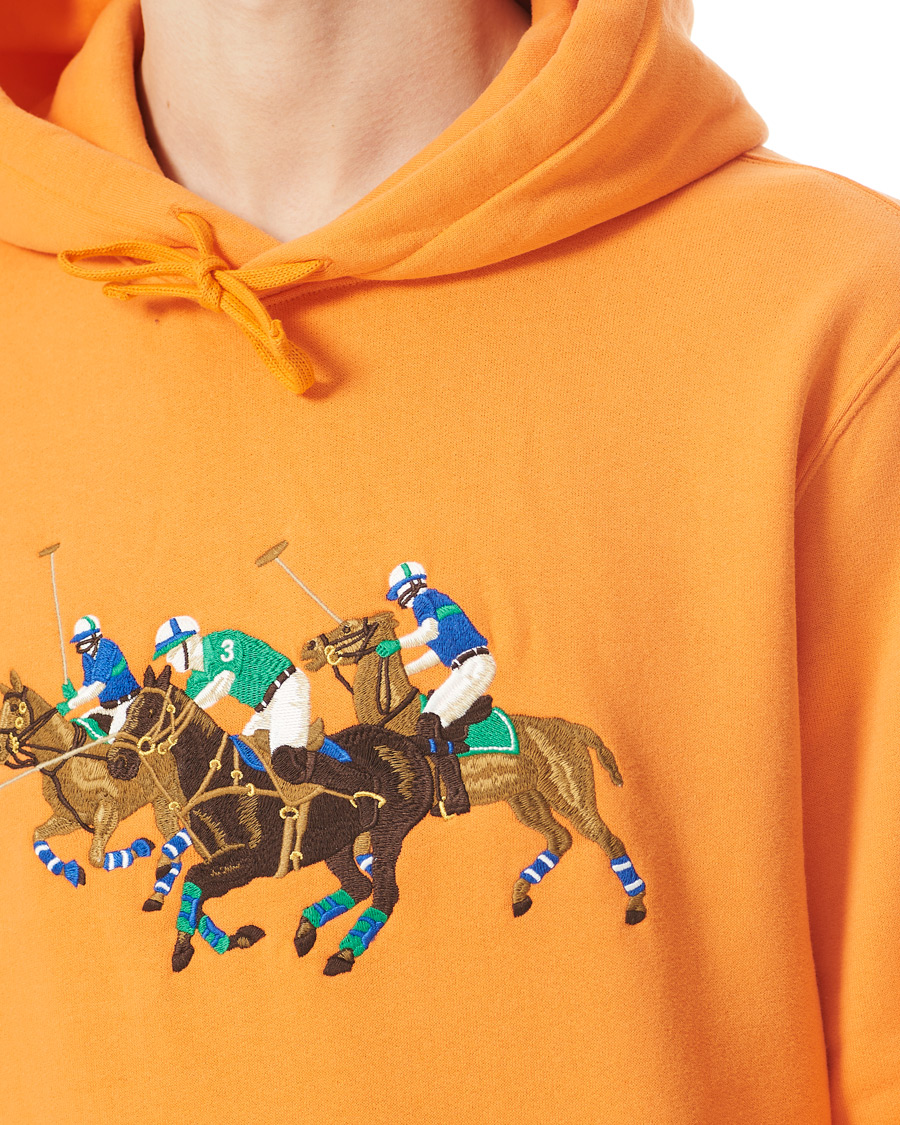Men | Sweaters & Knitwear | Polo Ralph Lauren | Match Club Magic Fleece Hoodie May Orange