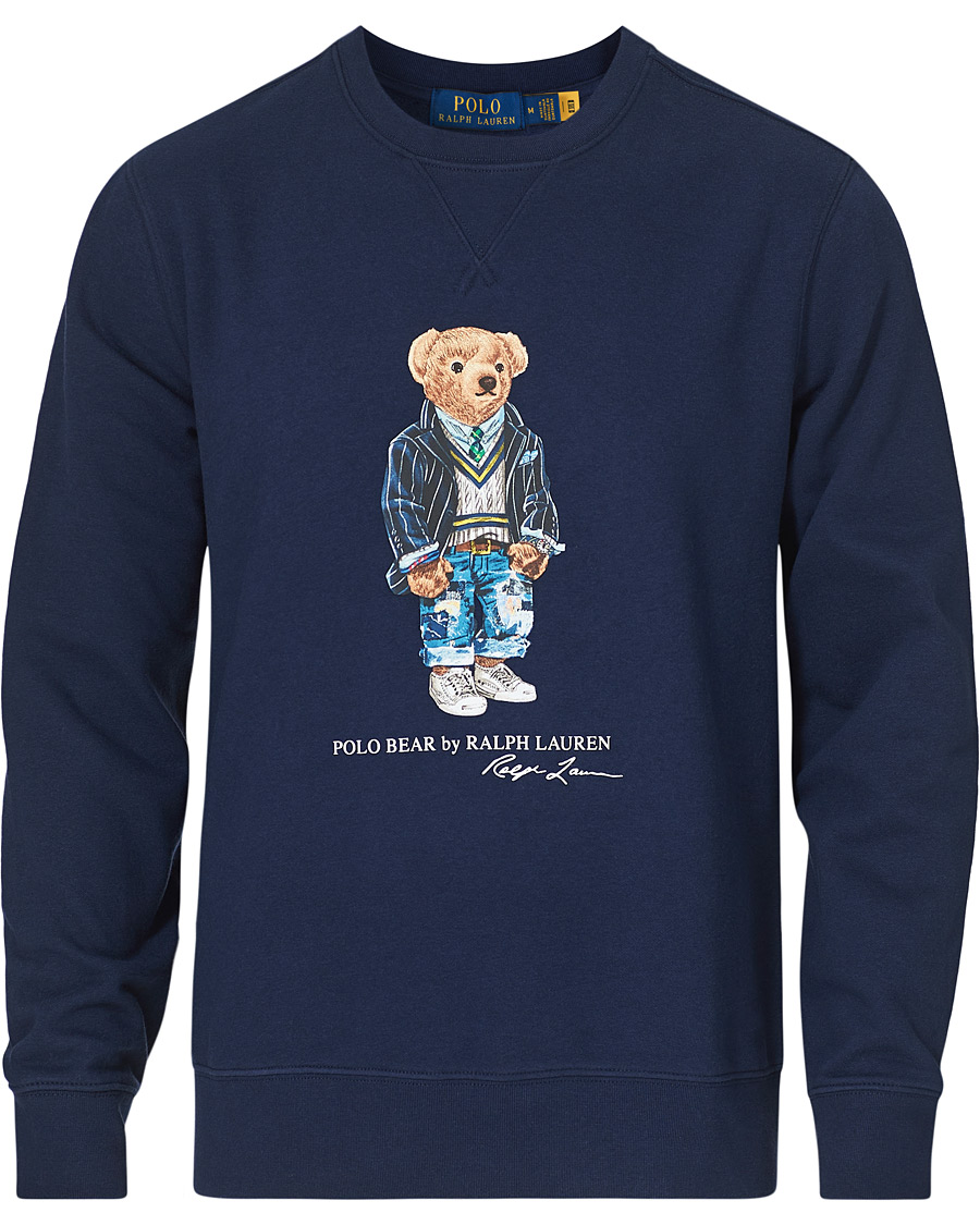 Men | Sweaters & Knitwear | Polo Ralph Lauren | Magic Fleece Bear Sweatshirt Cruise Navy