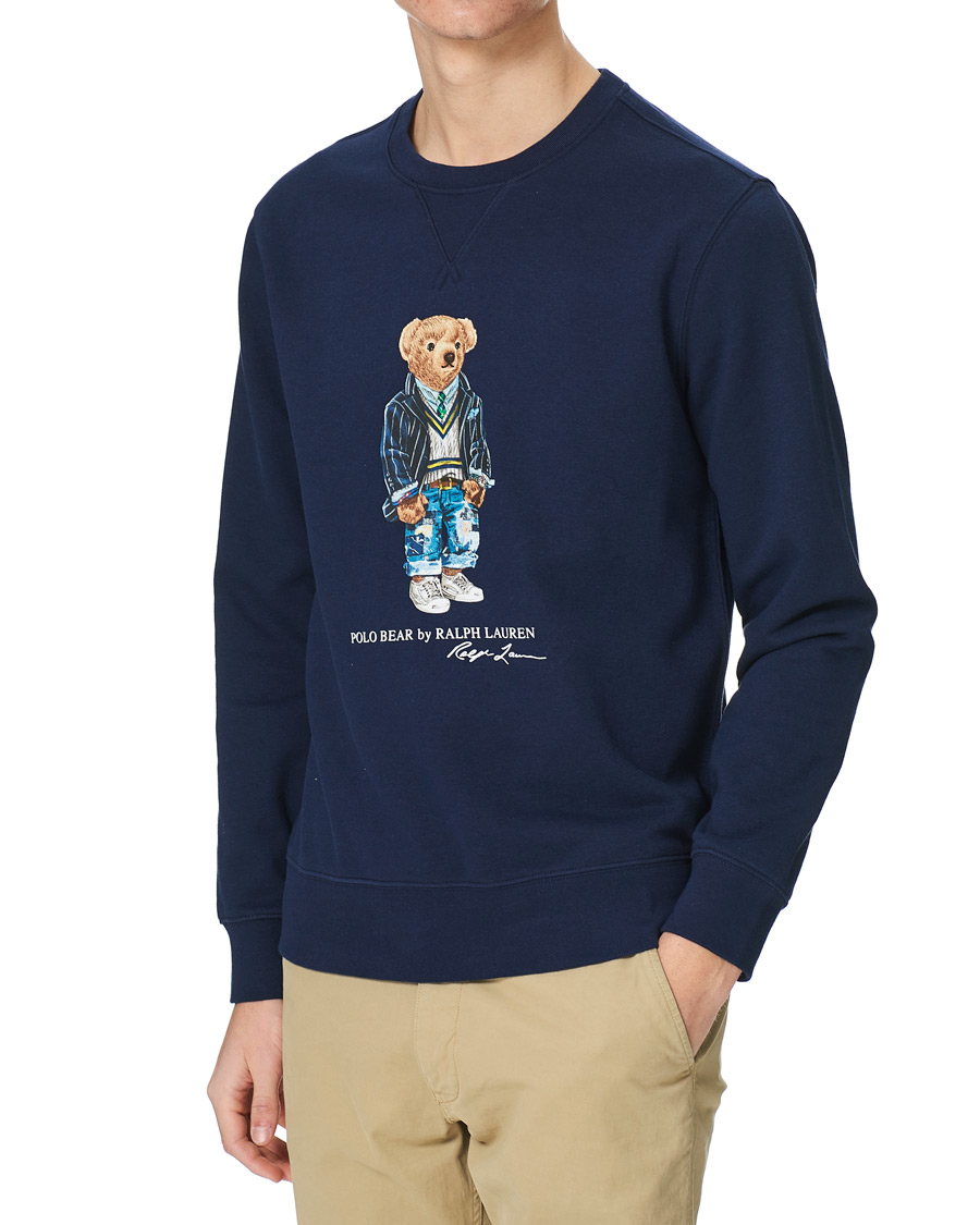 Men | Sweaters & Knitwear | Polo Ralph Lauren | Magic Fleece Bear Sweatshirt Cruise Navy
