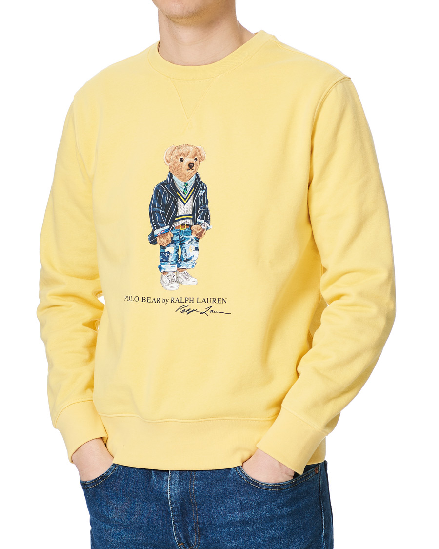 Men | Sweaters & Knitwear | Polo Ralph Lauren | Magic Fleece Bear Sweatshirt Empire Yellow