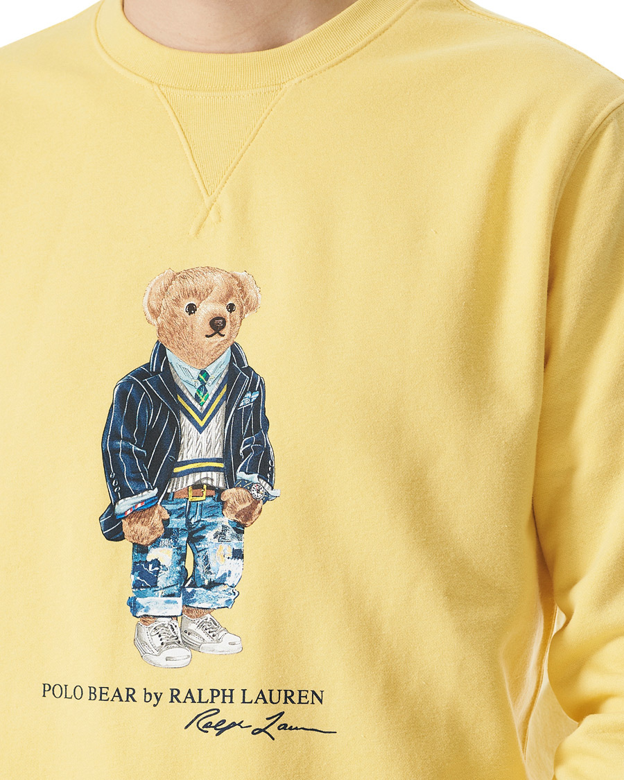 Men | Sweaters & Knitwear | Polo Ralph Lauren | Magic Fleece Bear Sweatshirt Empire Yellow