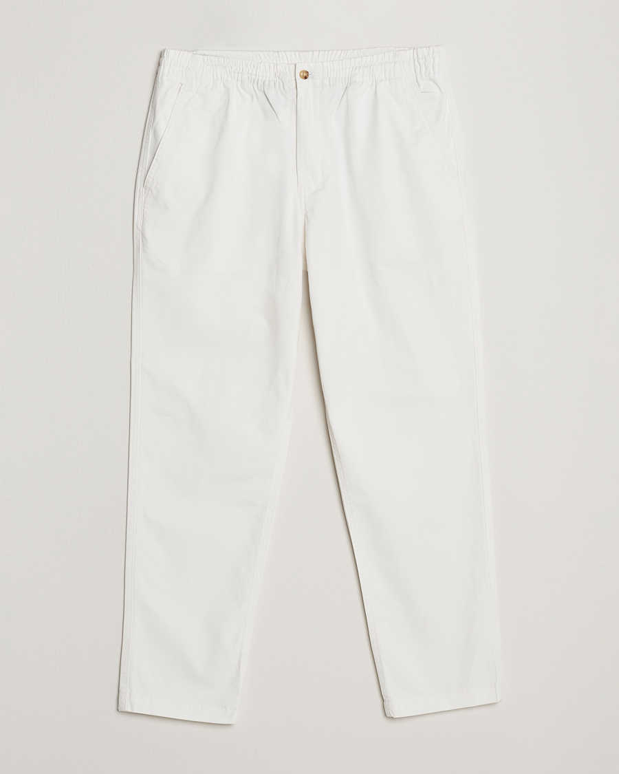 Men | Trousers | Polo Ralph Lauren | Prepster Stretch Drawstring Trousers Deckwash White