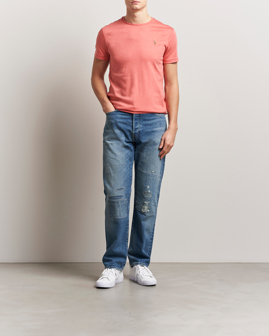 Men | T-Shirts | Polo Ralph Lauren | Luxury Pima Cotton Crew Neck T-Shirt Rose Heather