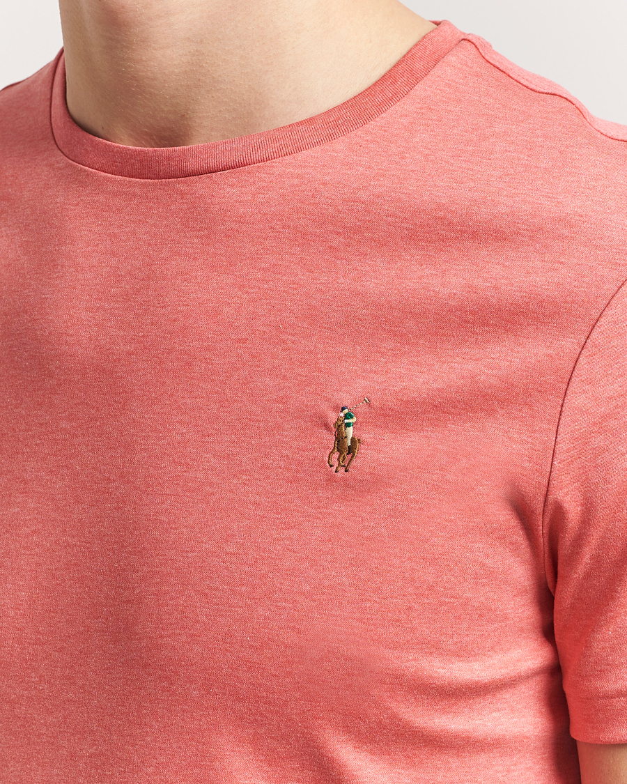 Men | T-Shirts | Polo Ralph Lauren | Luxury Pima Cotton Crew Neck T-Shirt Rose Heather