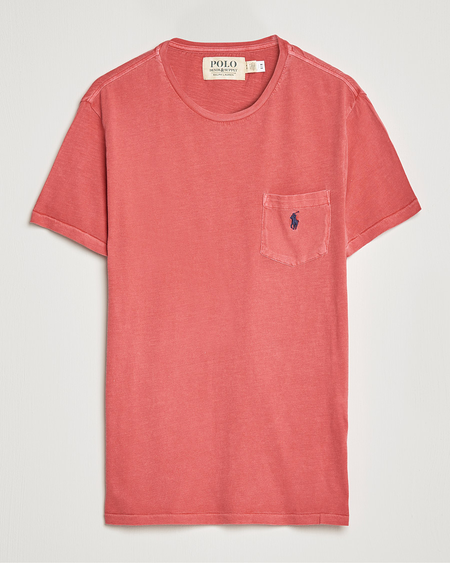 Men | T-Shirts | Polo Ralph Lauren | Washed Crew Neck Pocket Tee Starboard Red