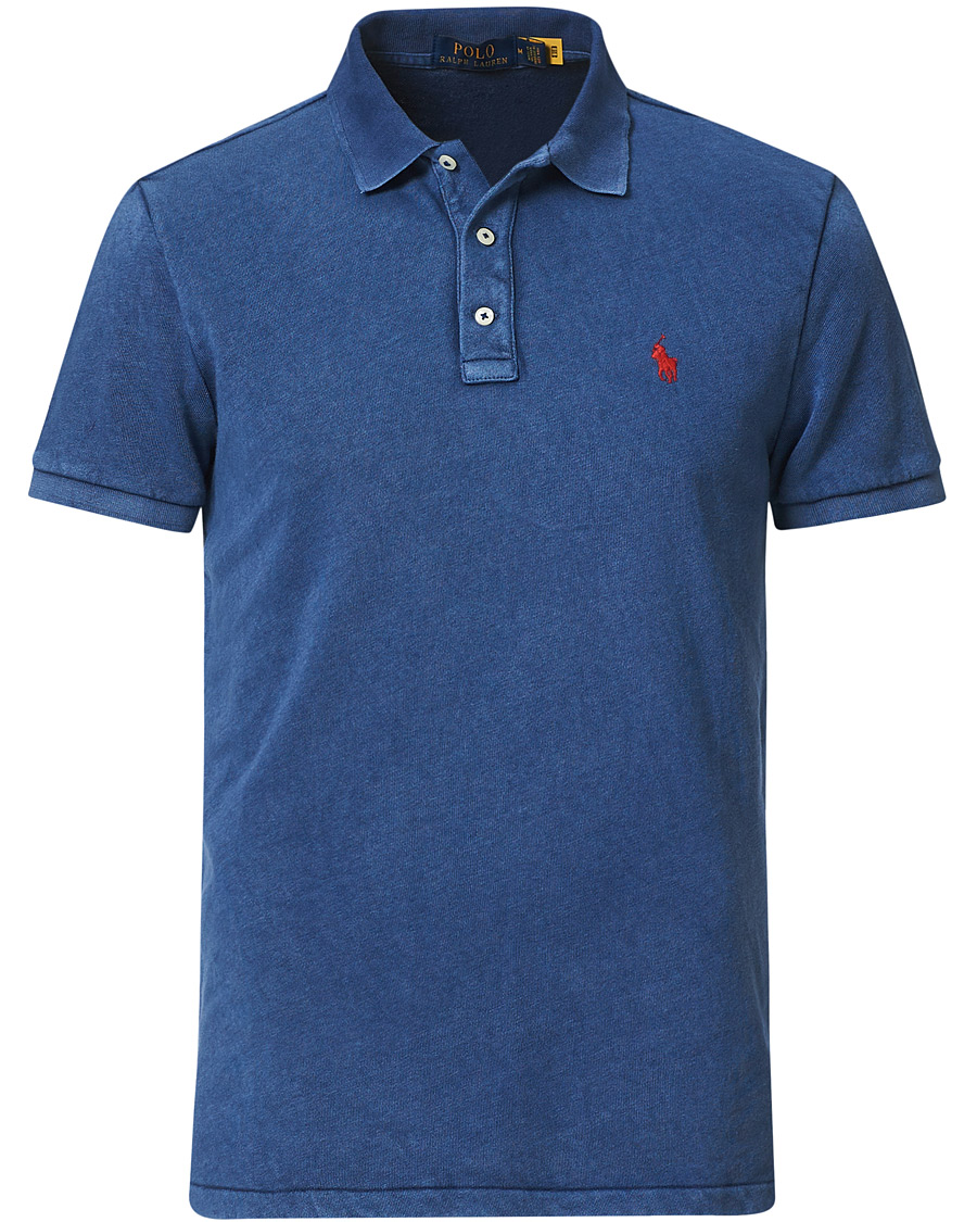 Men | Polo Shirts | Polo Ralph Lauren | Custom Fit Spa Terry Polo Light Navy