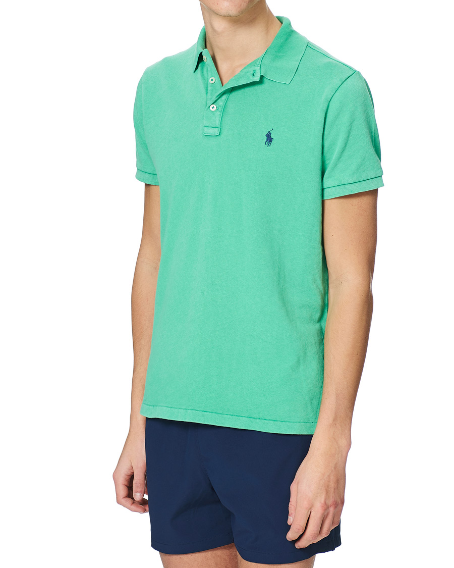 Men | Polo Shirts | Polo Ralph Lauren | Custom Fit Spa Terry Polo Cabo Green