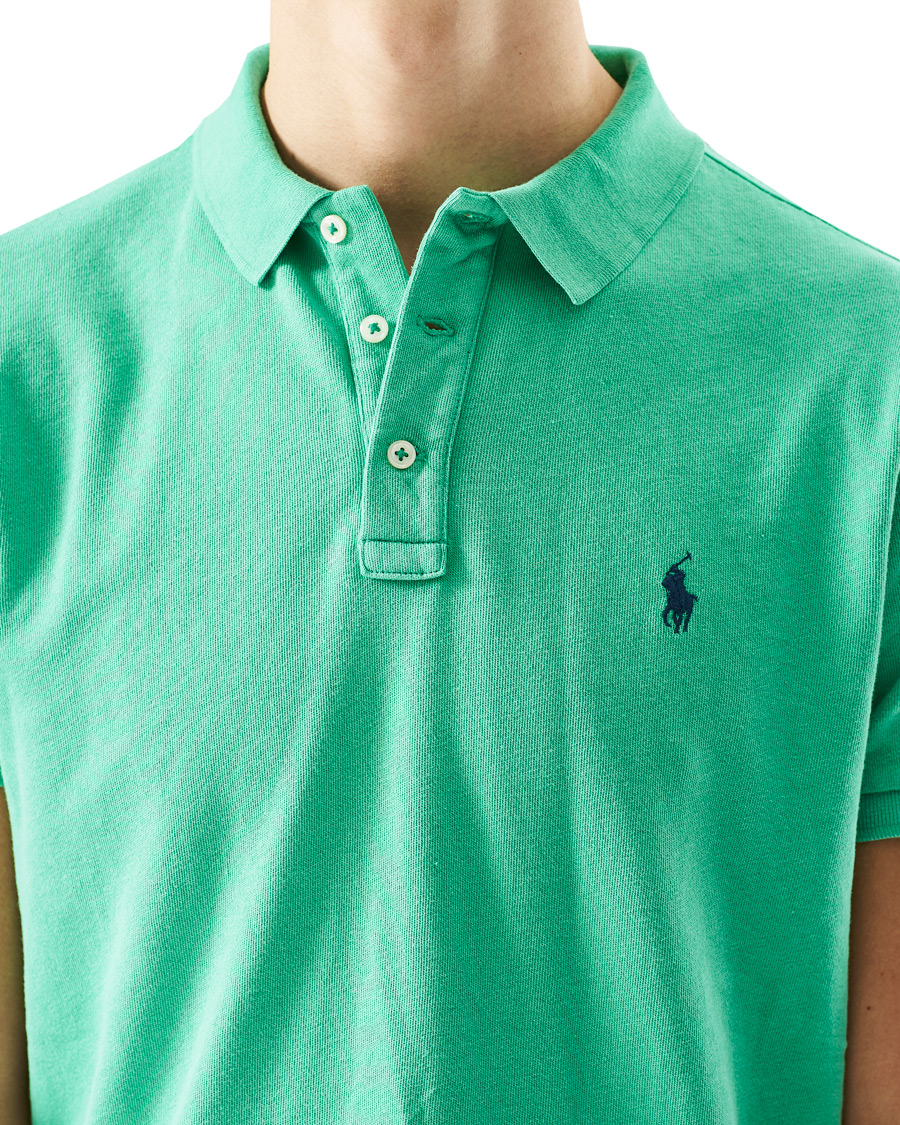 Men | Polo Shirts | Polo Ralph Lauren | Custom Fit Spa Terry Polo Cabo Green