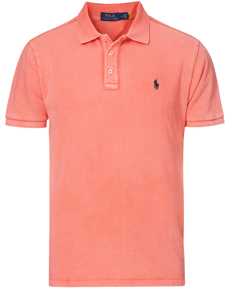 Men | Polo Shirts | Polo Ralph Lauren | Custom Fit Spa Terry Polo Tomato Red