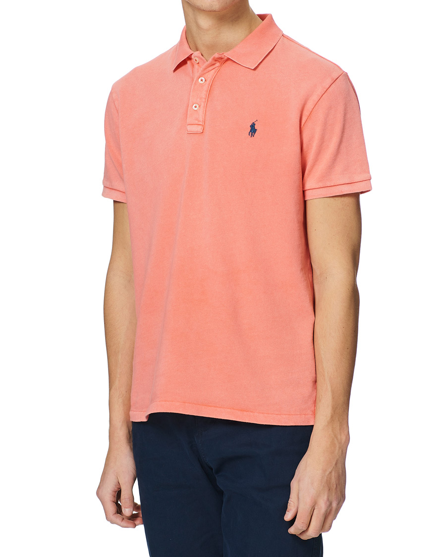 Men | Polo Shirts | Polo Ralph Lauren | Custom Fit Spa Terry Polo Tomato Red