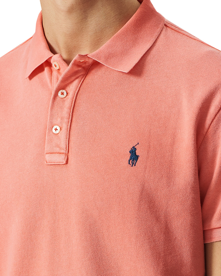 Men | Polo Shirts | Polo Ralph Lauren | Custom Fit Spa Terry Polo Tomato Red
