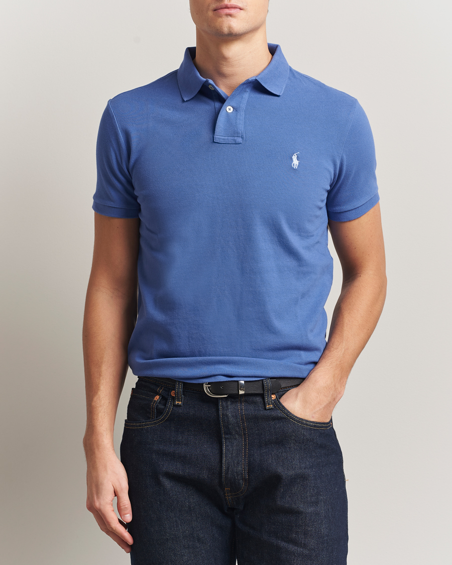 Men | Polo Shirts | Polo Ralph Lauren | Custom Slim Fit Polo Liberty Blue