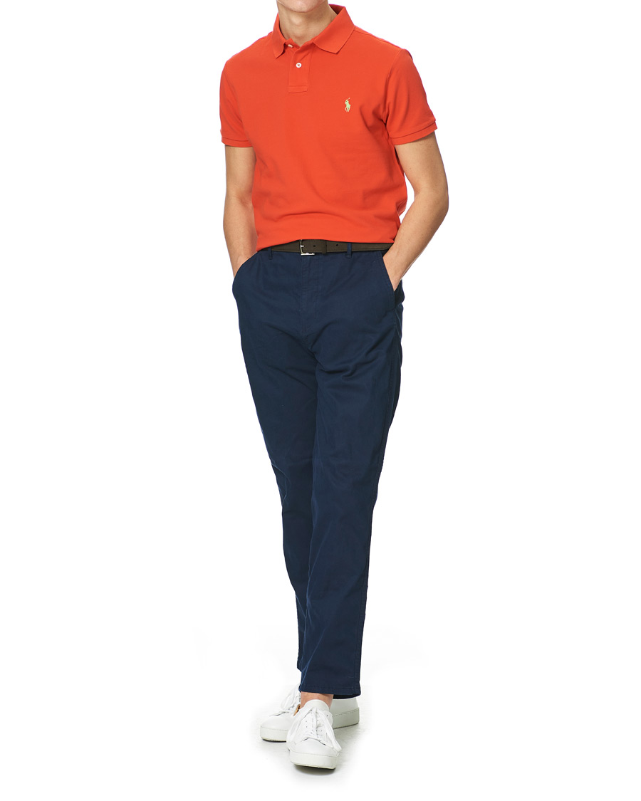 Men | Polo Shirts | Polo Ralph Lauren | Custom Slim Fit Polo Tomato Red