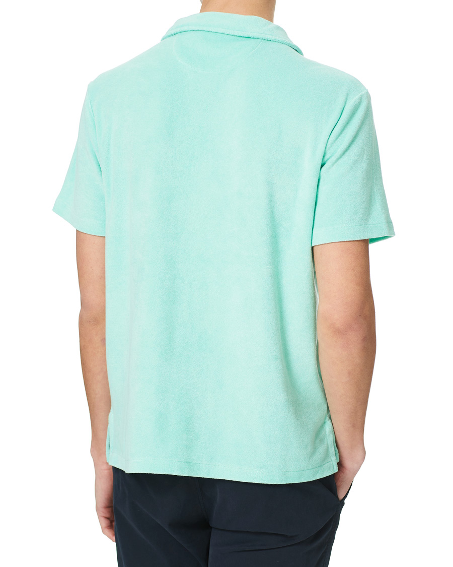 Men | Polo Shirts | Polo Ralph Lauren | Lightweight Cotton Terry Polo Aqua Verde
