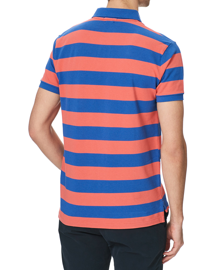 Men | Polo Shirts | Polo Ralph Lauren | Custom Slim Fit Striped Polo Red/Blue