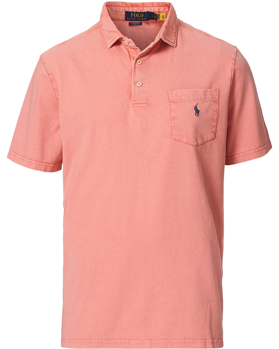 Men | Polo Shirts | Polo Ralph Lauren | Cotton/Linen Pocket Polo Amalfi Red