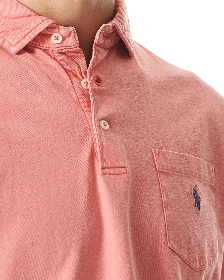Men | Polo Shirts | Polo Ralph Lauren | Cotton/Linen Pocket Polo Amalfi Red