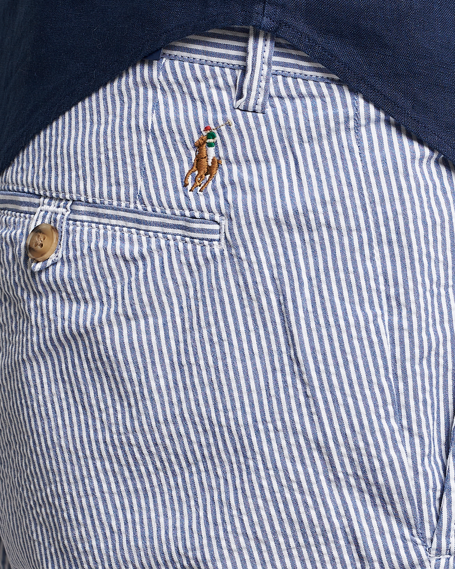 Men | Shorts | Polo Ralph Lauren | Bedford Seersucker Shorts Blue/White