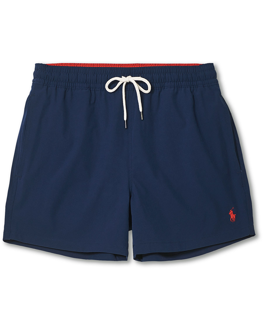 Men | Swimwear | Polo Ralph Lauren | Recycled Slim Traveler Swimshorts Newport Navy