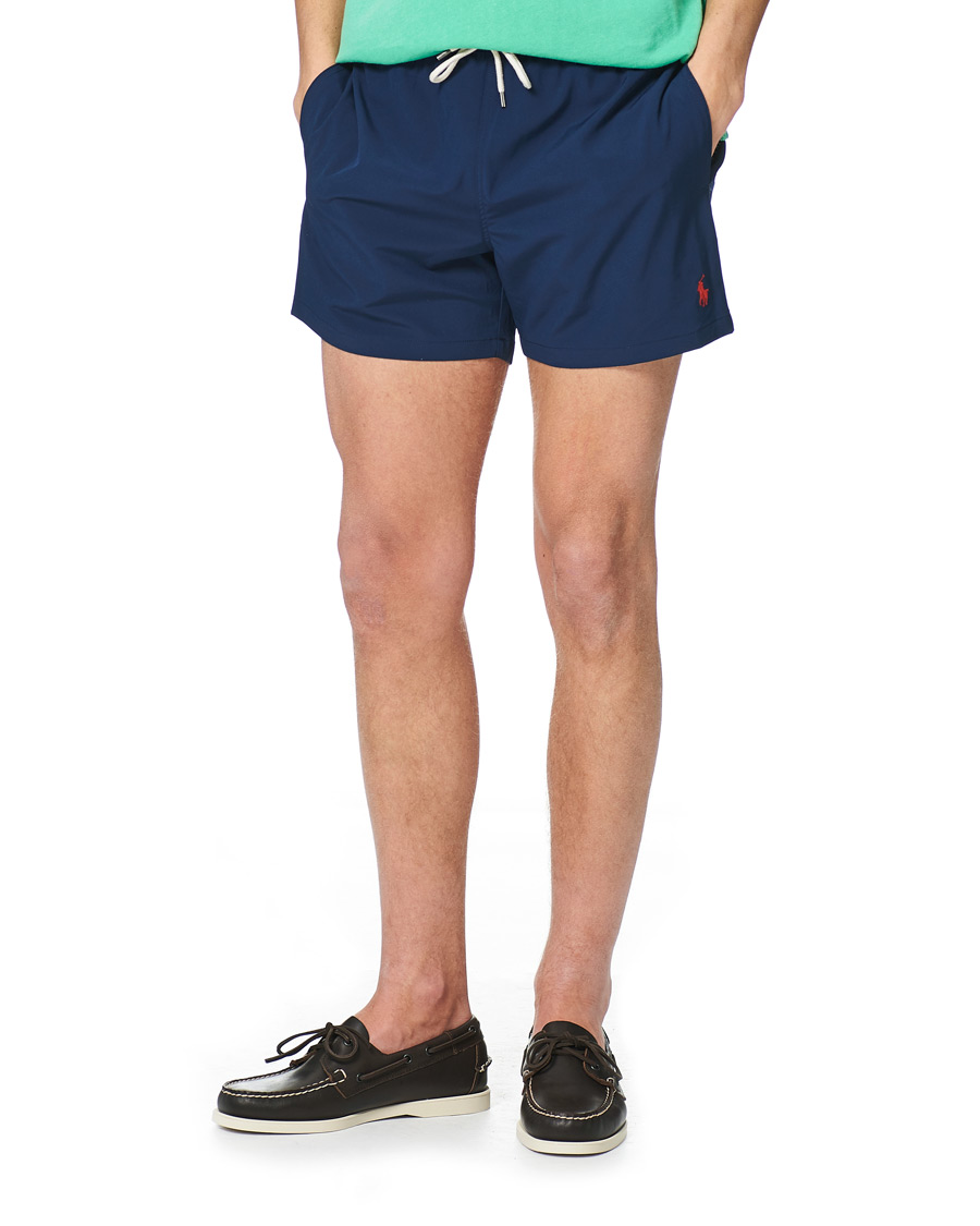 Men | Swimwear | Polo Ralph Lauren | Recycled Slim Traveler Swimshorts Newport Navy