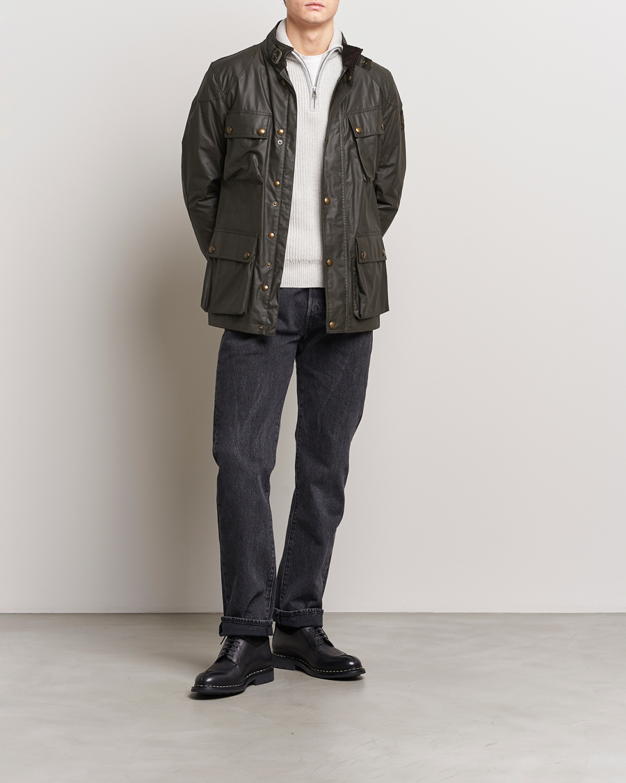 Men | Coats & Jackets | Belstaff | Fieldmaster Waxed Jacket Faded Olive