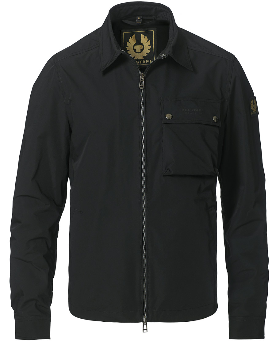 Men | Shirts | Belstaff | Wayfare Memory Shell Zip Overshirt Black