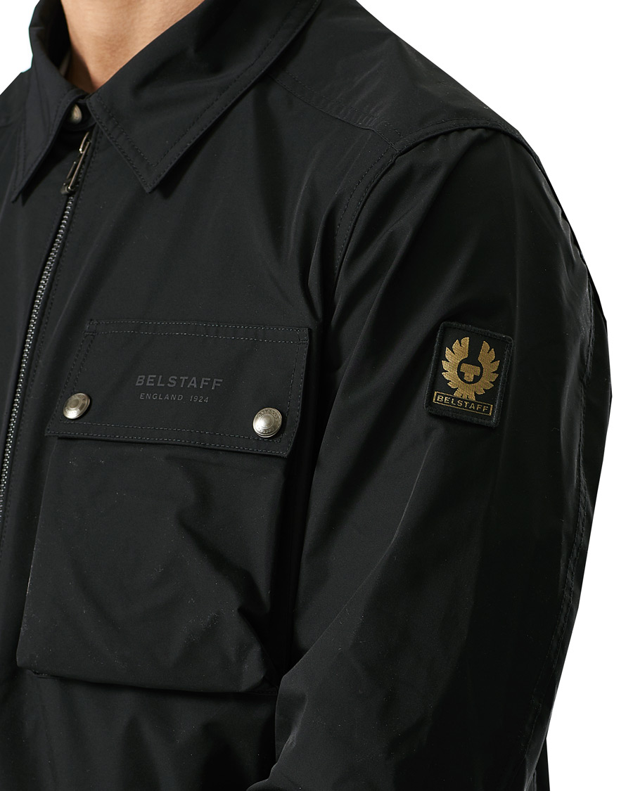 Men | Shirts | Belstaff | Wayfare Memory Shell Zip Overshirt Black