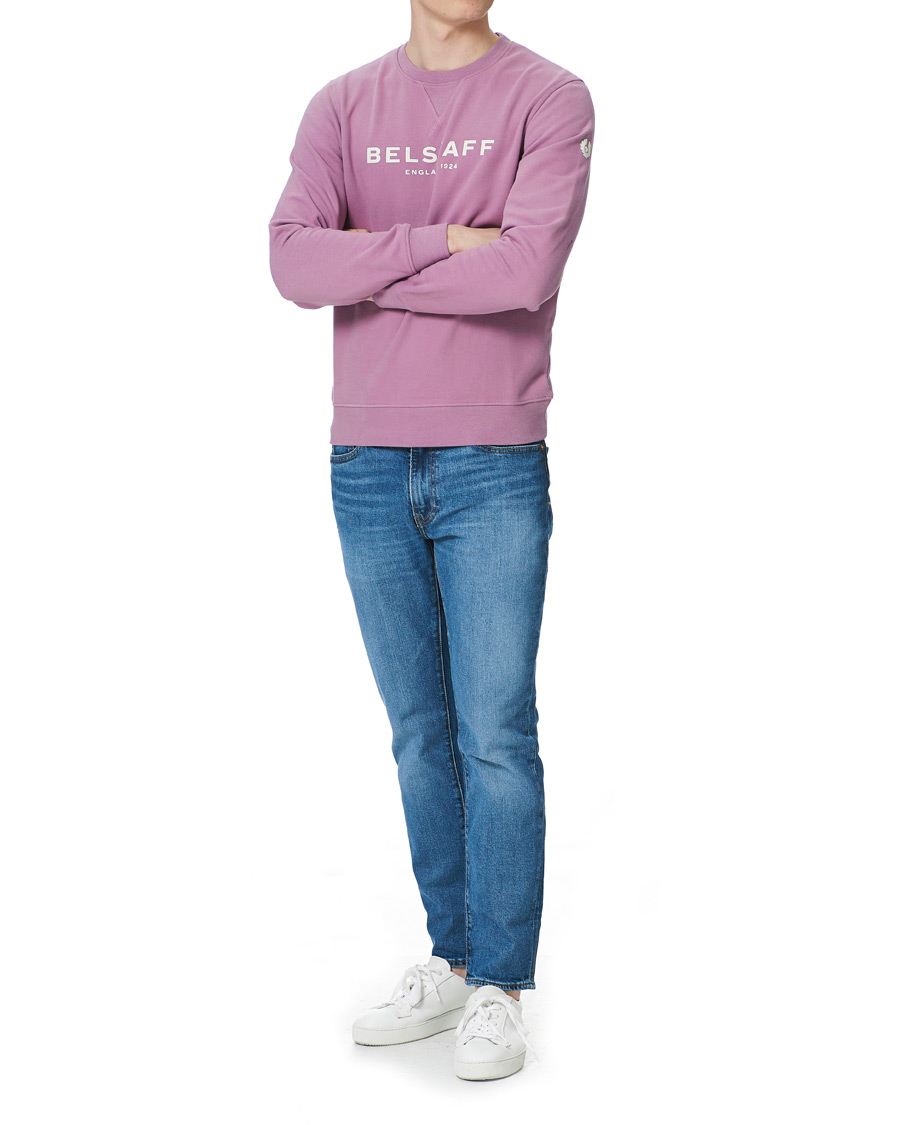 Men | Sweaters & Knitwear | Belstaff | 1924 Crew Neck Logo Sweat Lavender
