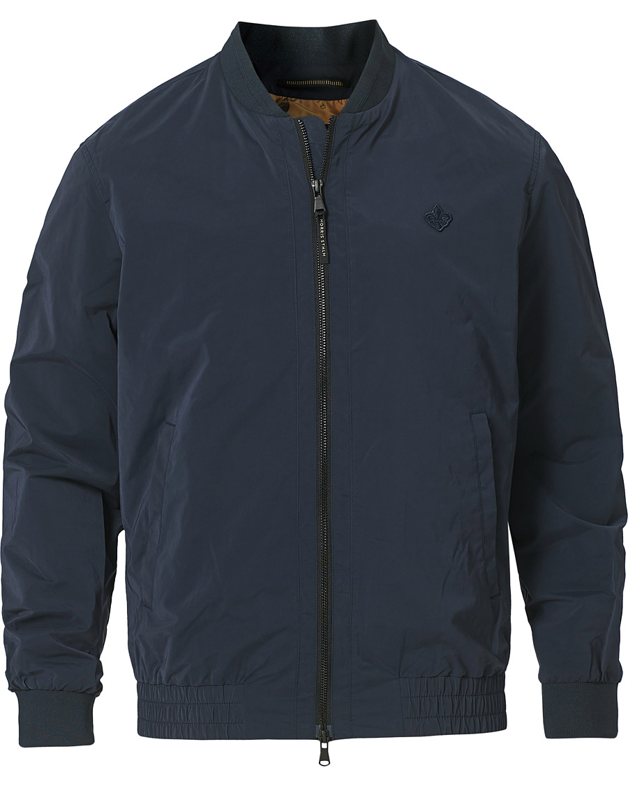 Men | Coats & Jackets | Morris | Nicolas Nylon Bomber Jacket Old Blue